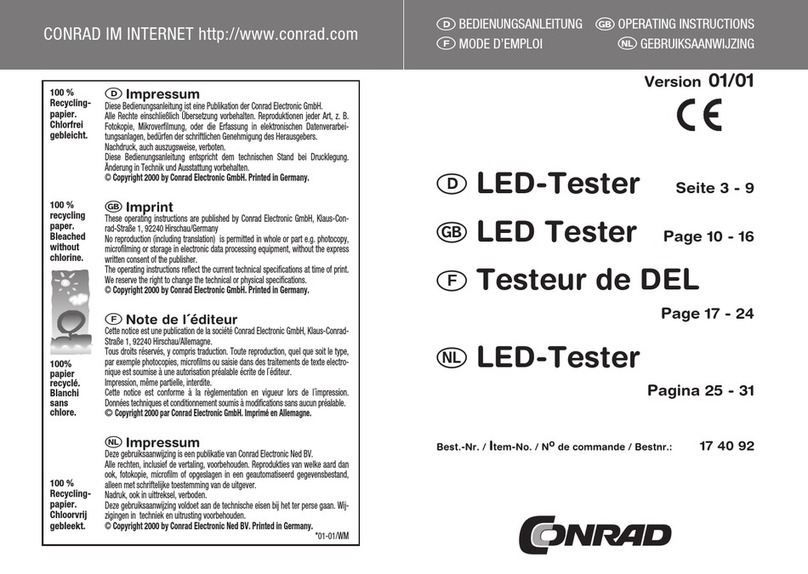 Conrad 17 40 92 operating instructions