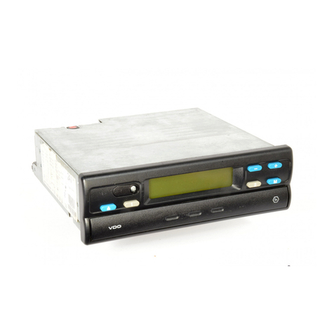 VDO MODULAR TACHOGRAPH MTCO 1324 operating instructions