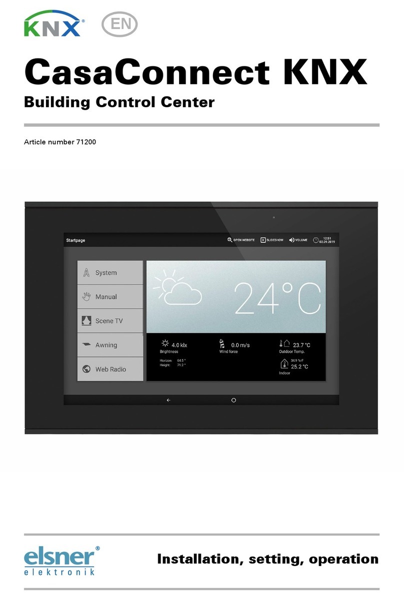 Elsner KNX CasaConnect KNX Installation, setting, operation Elsner KNX CasaConnect KNX Installation, setting, operation