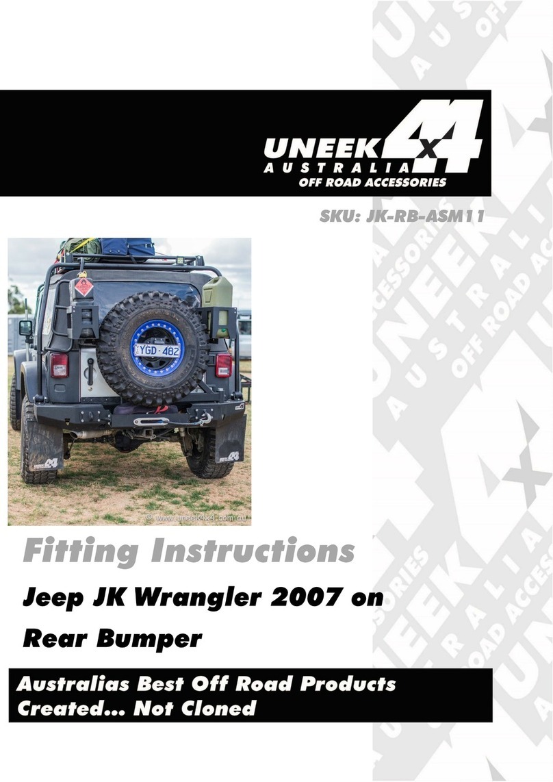 Uneek 4x4 JK-RB-ASM11 Fitting instructions