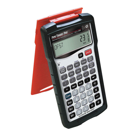 Calculated Industries PIPE TRADES PRO 4095 Pocket reference guide