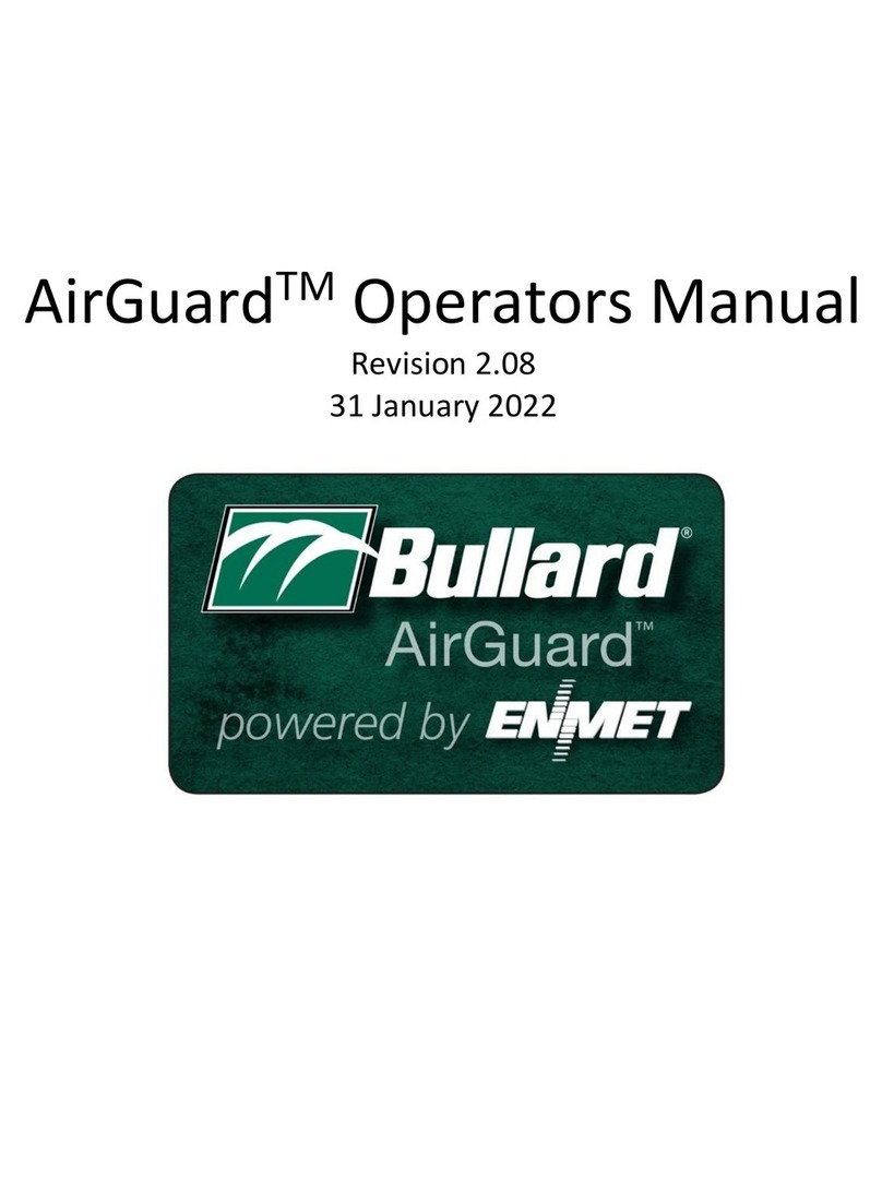 ENMET Bullard AirGuard AGP User manual