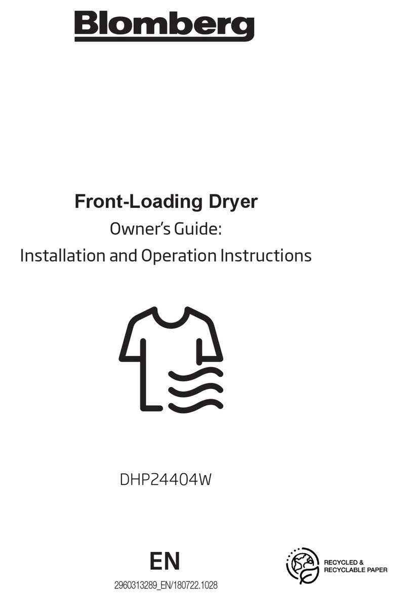 Blomberg DHP24404W owner's guide