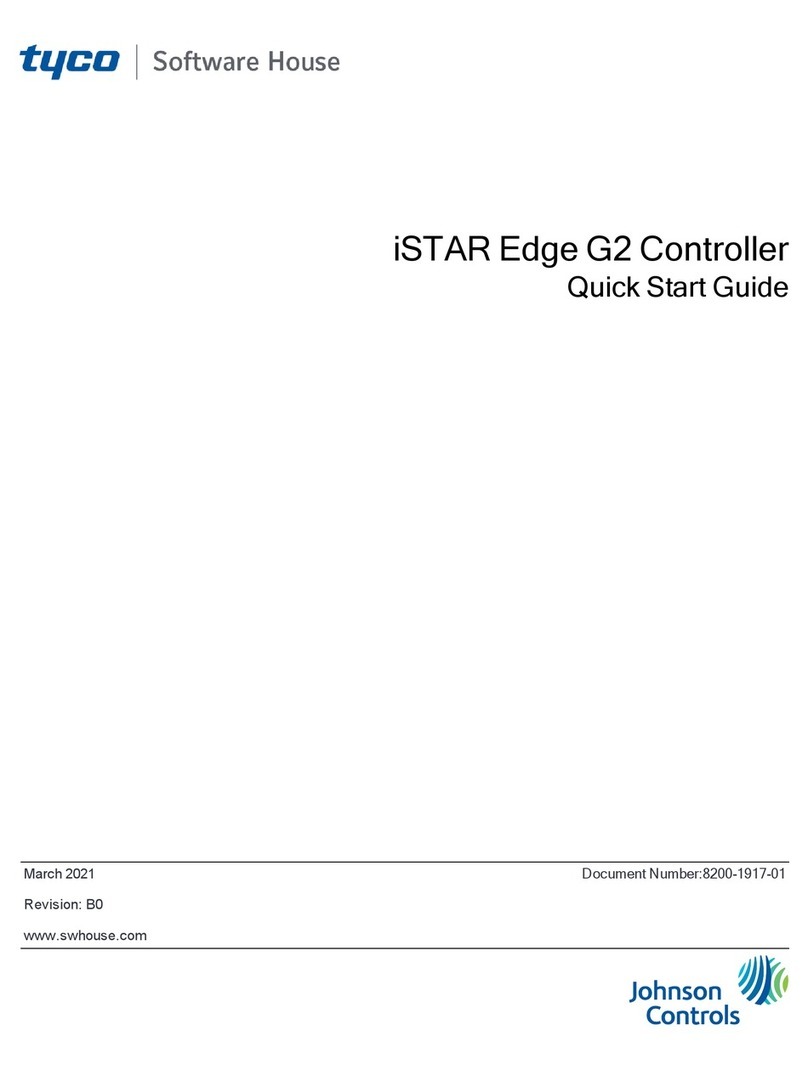Johnson Controls tyco iSTAR Edge G2 User manual Johnson Controls tyco iSTAR Edge G2 User manual