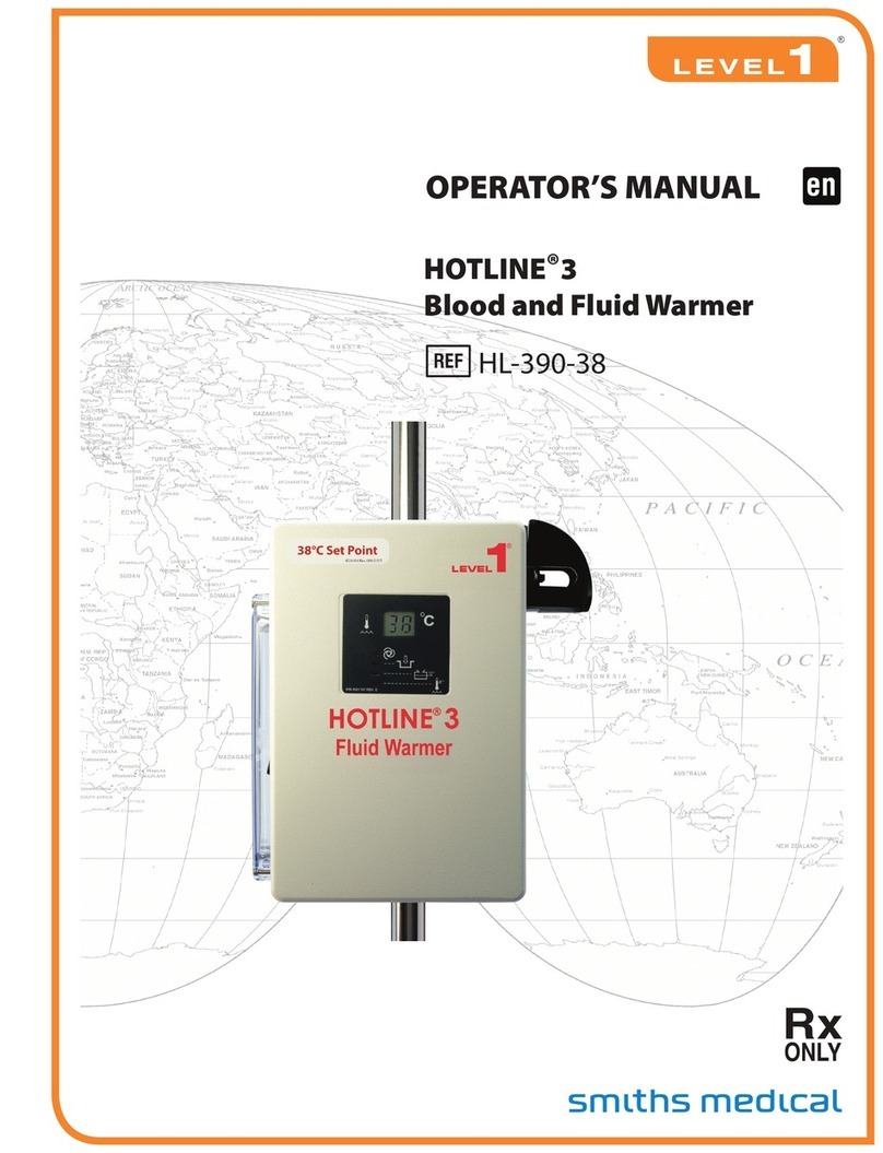 Smith Medical LEVEL 1 HOTLINE 3 HL-390-38 User manual
