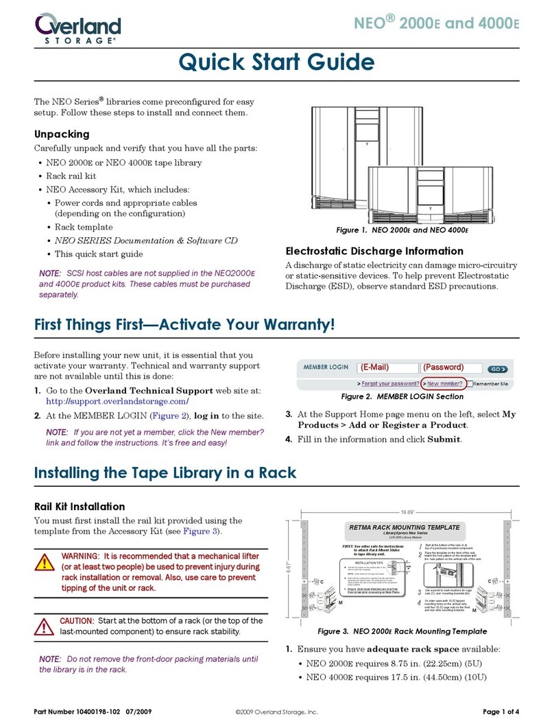 Overland Storage NEO 2000e quick start guide