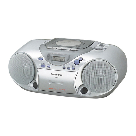 Panasonic RXD15 - RADIO CASSETTE W/CD User manual