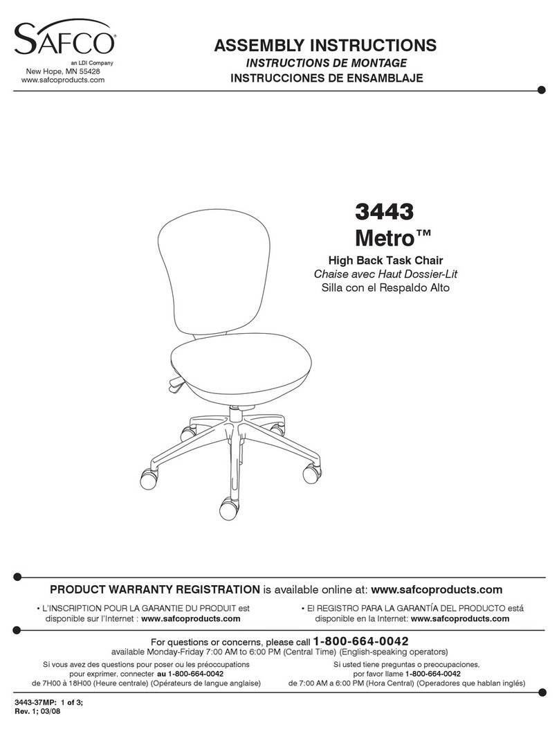 LDI SAFCO Metro 3443 User manual