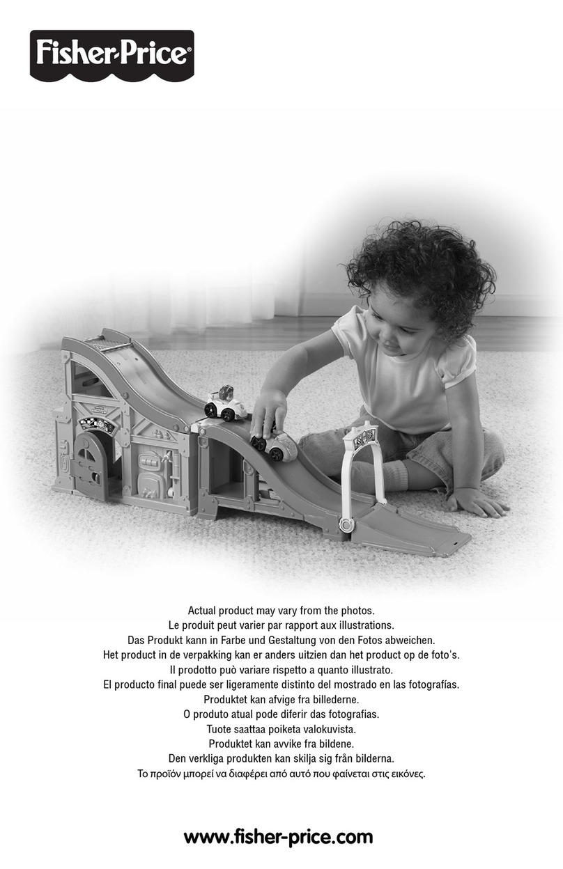 Fisher-Price X7302-12 instruction sheet