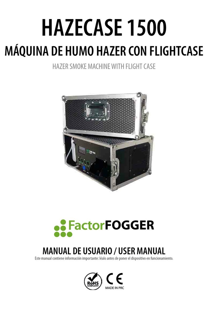 FACTOR FOGGER HAZECASE 1500 User manual