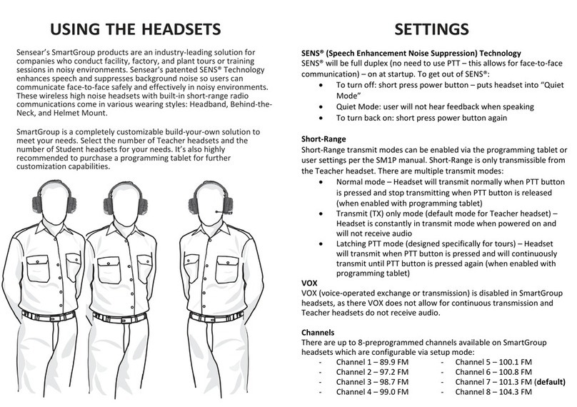 Sensear SmartGroup quick start guide