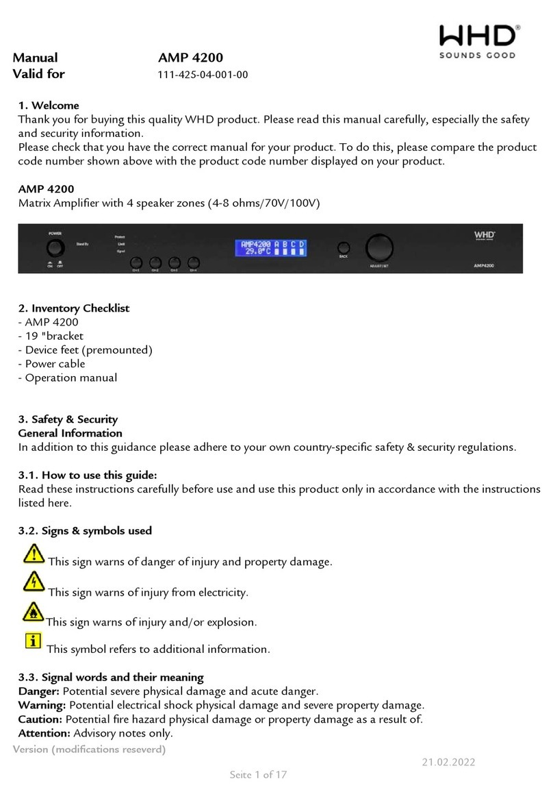WHD AMP 4200 manual