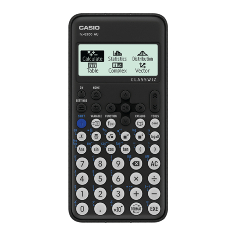 Casio fx-8200 AU User manual