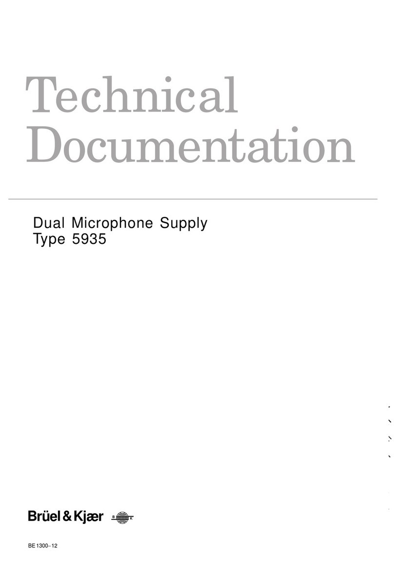 BRUEL & KJAER 5935 Technical documentation