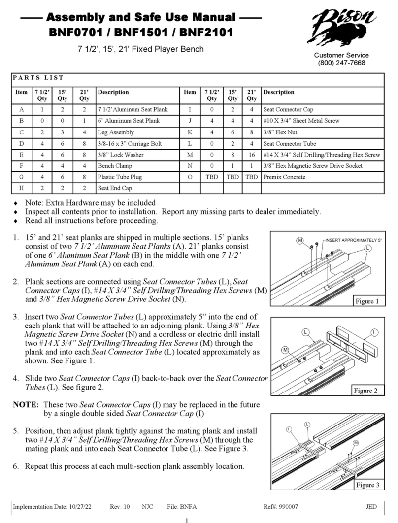Bison BNF0701 Assembly and Safe Use Manual Bison BNF0701 Assembly and Safe Use Manual