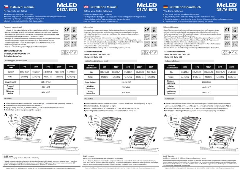 McLED Delta 50 User manual