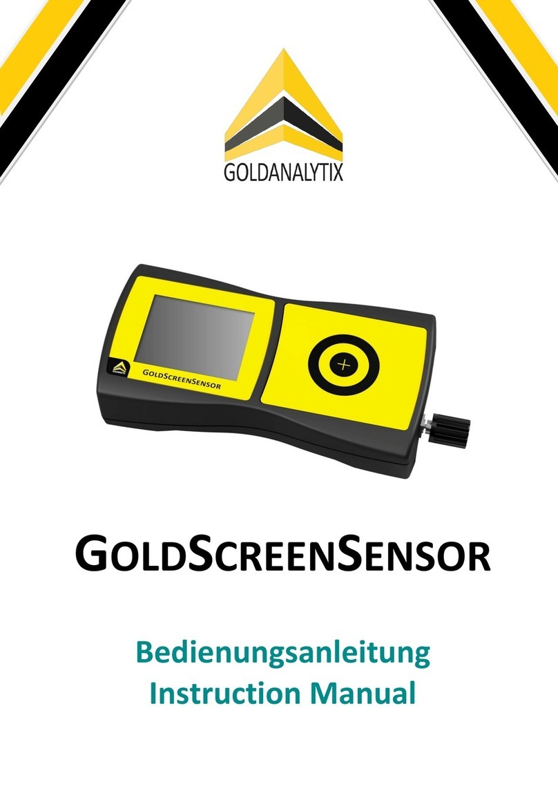 Goldanalytix GOLDSCREENSENSOR instruction manual