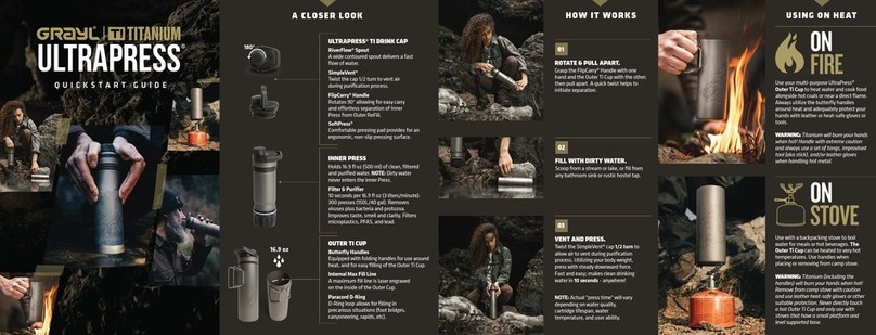 Grayl TI TITANIUM ULTRAPRESS quick start guide