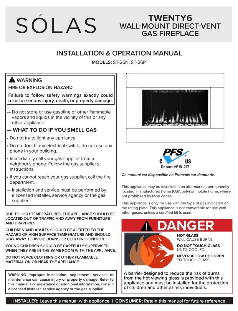 Solas TWENTY6 ST-26N Installation & operation manual