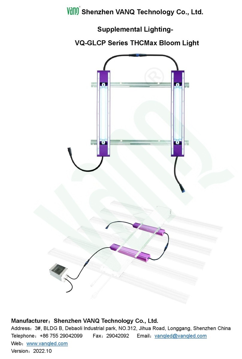 VANQ VQ-GLCP Series User manual