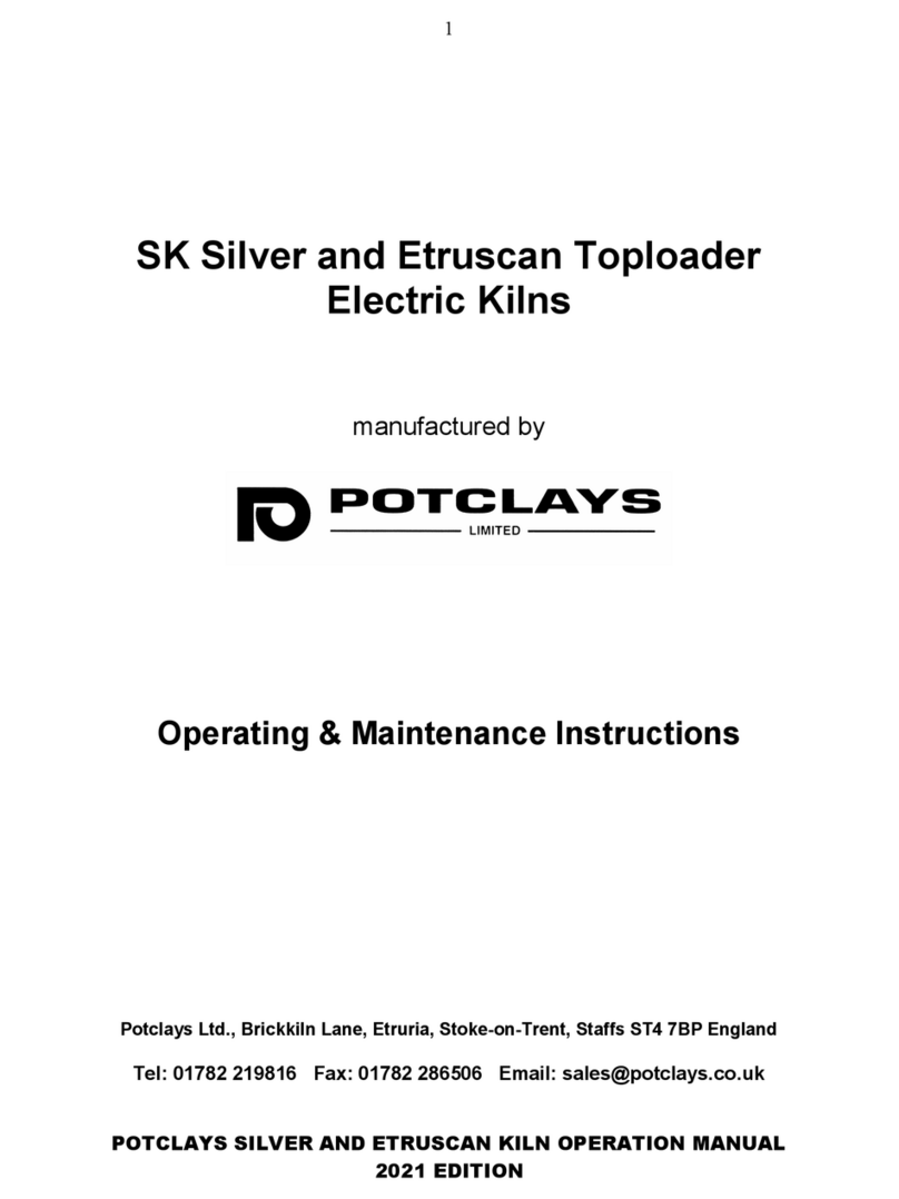 POTCLAYS SK Silver Operating & maintenance instructions POTCLAYS SK Silver Operating & maintenance instructions