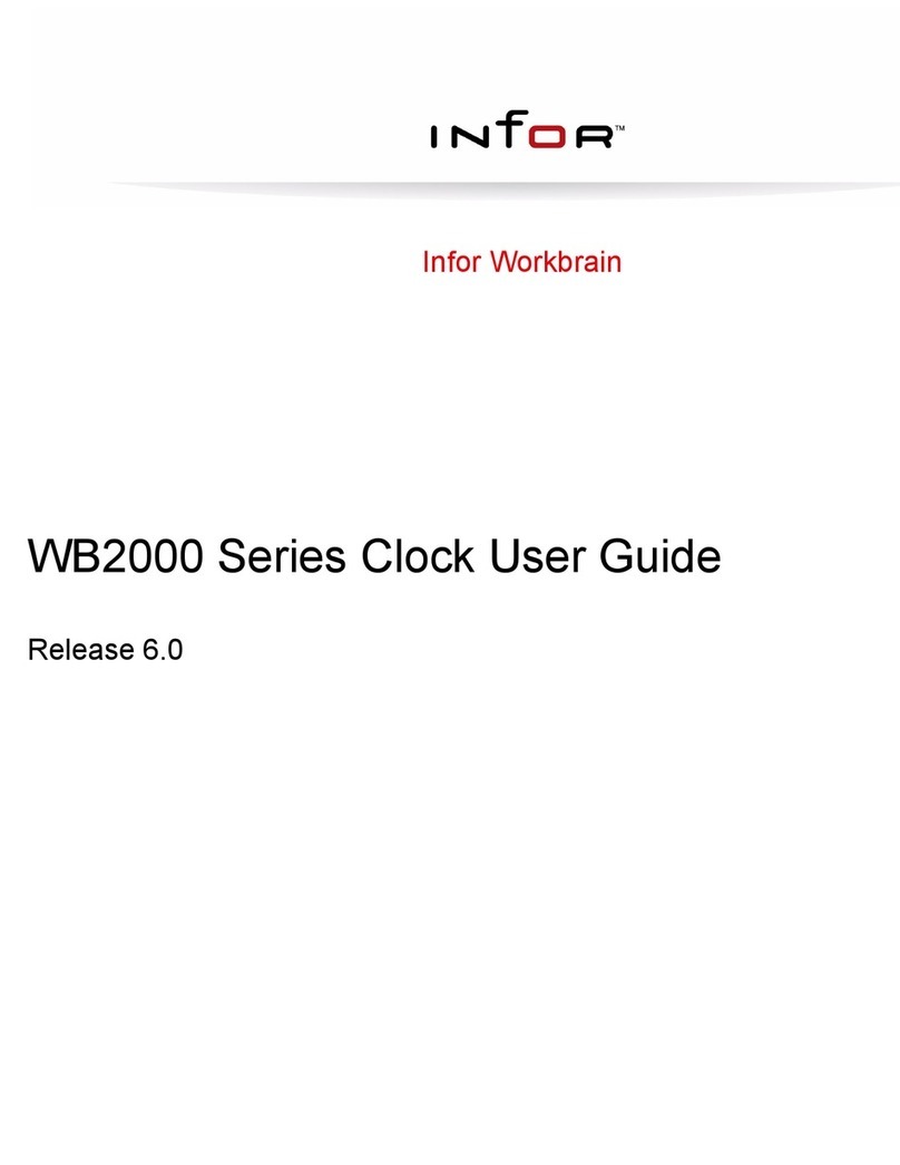 infor WB2000 Series User manual