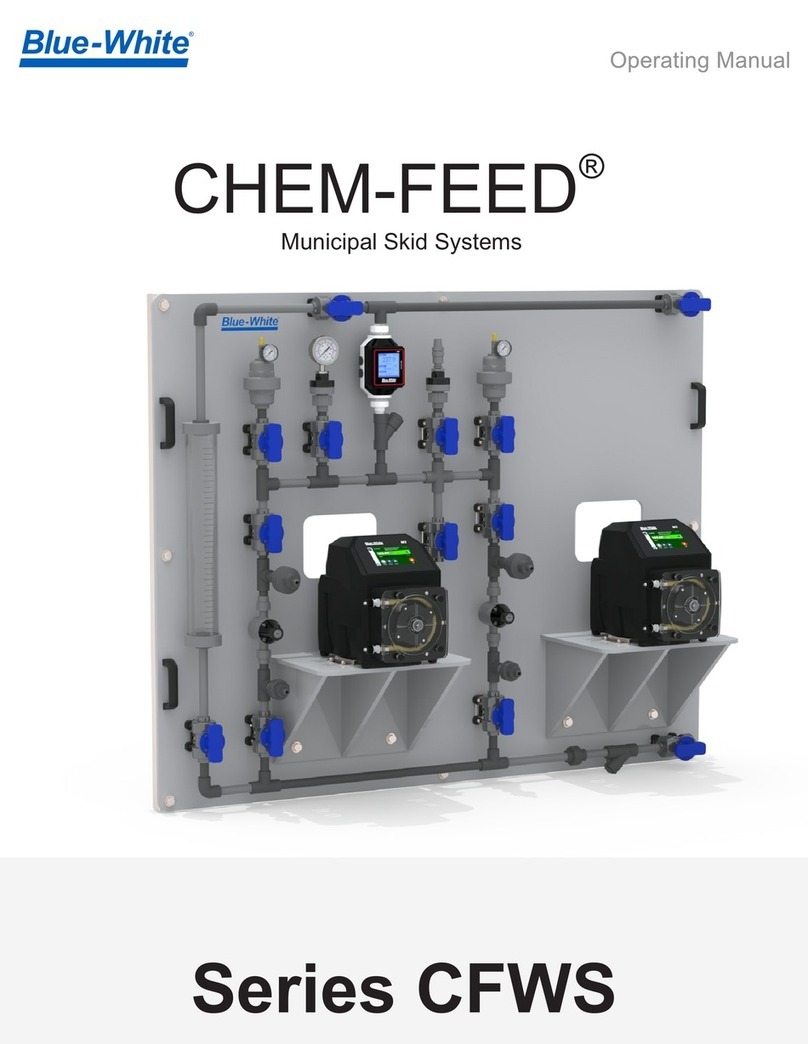 Blue-White CHEM-FEED CFWS Series operating manual