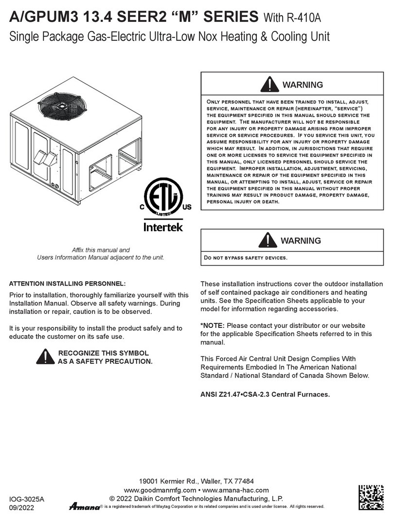 Amana M Series manual