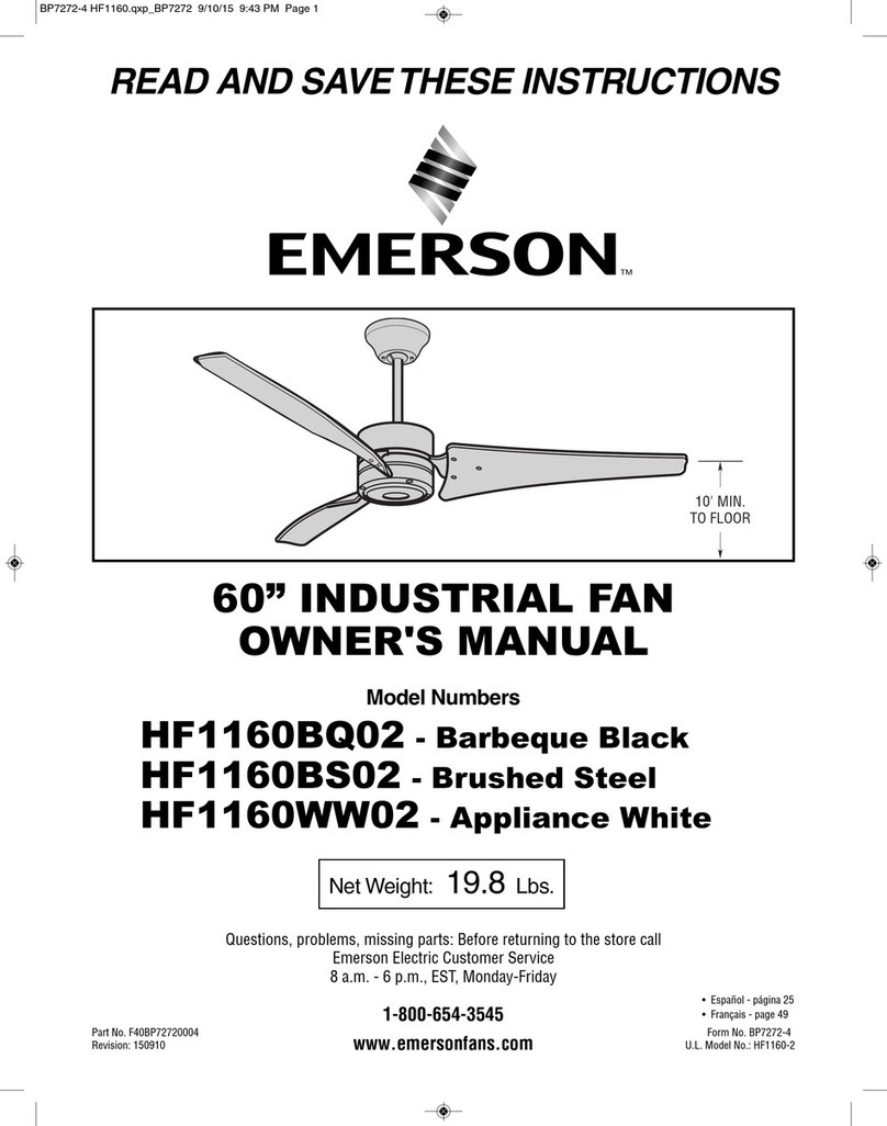Emerson HF1160BQ02 User manual