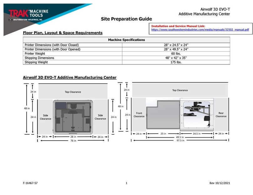 TRAK Airwolf 3D EVO-T Operating instructions
