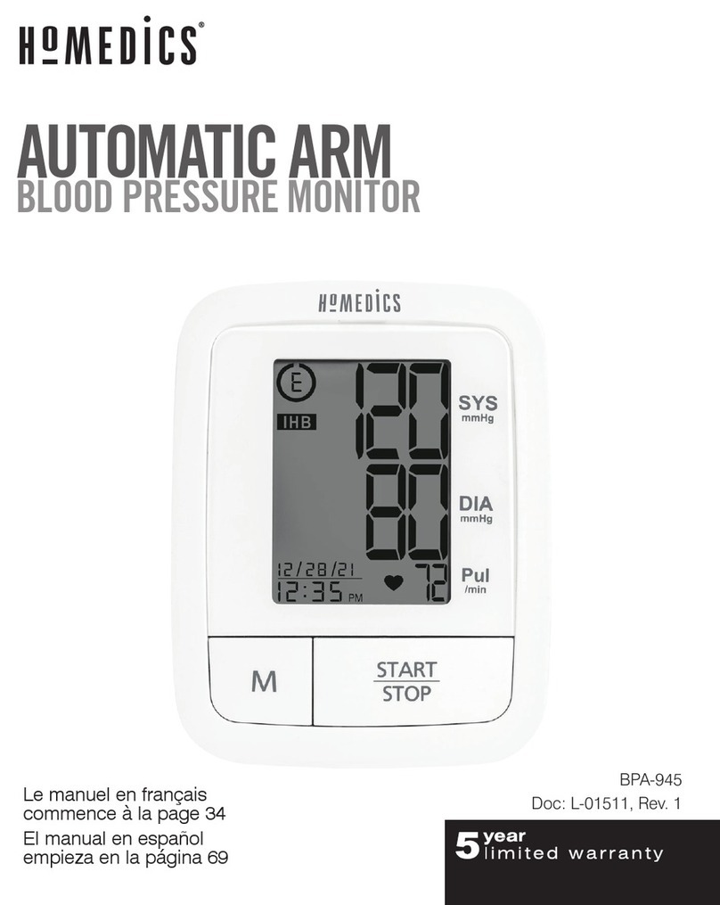 HoMedics BPA-945 User manual