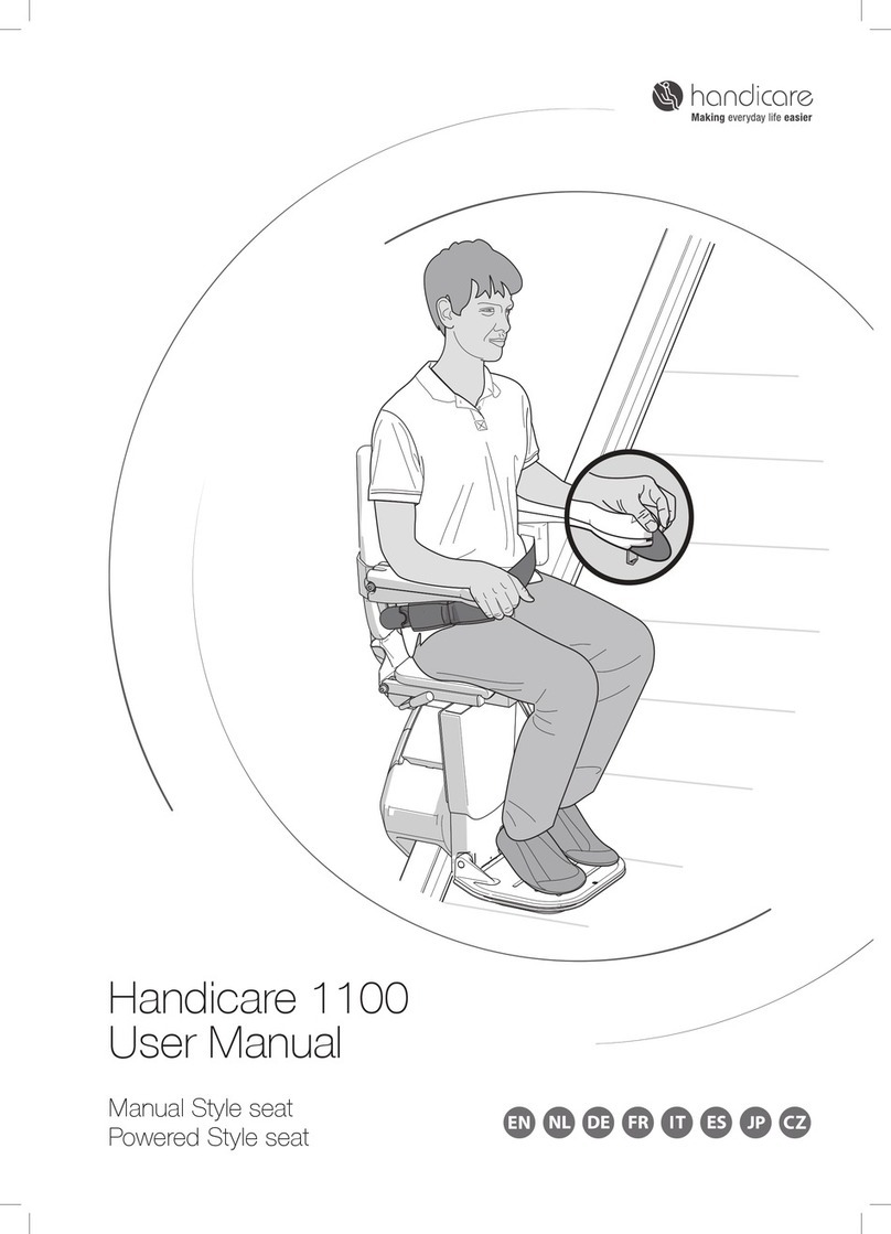 Handicare 1100 user manual