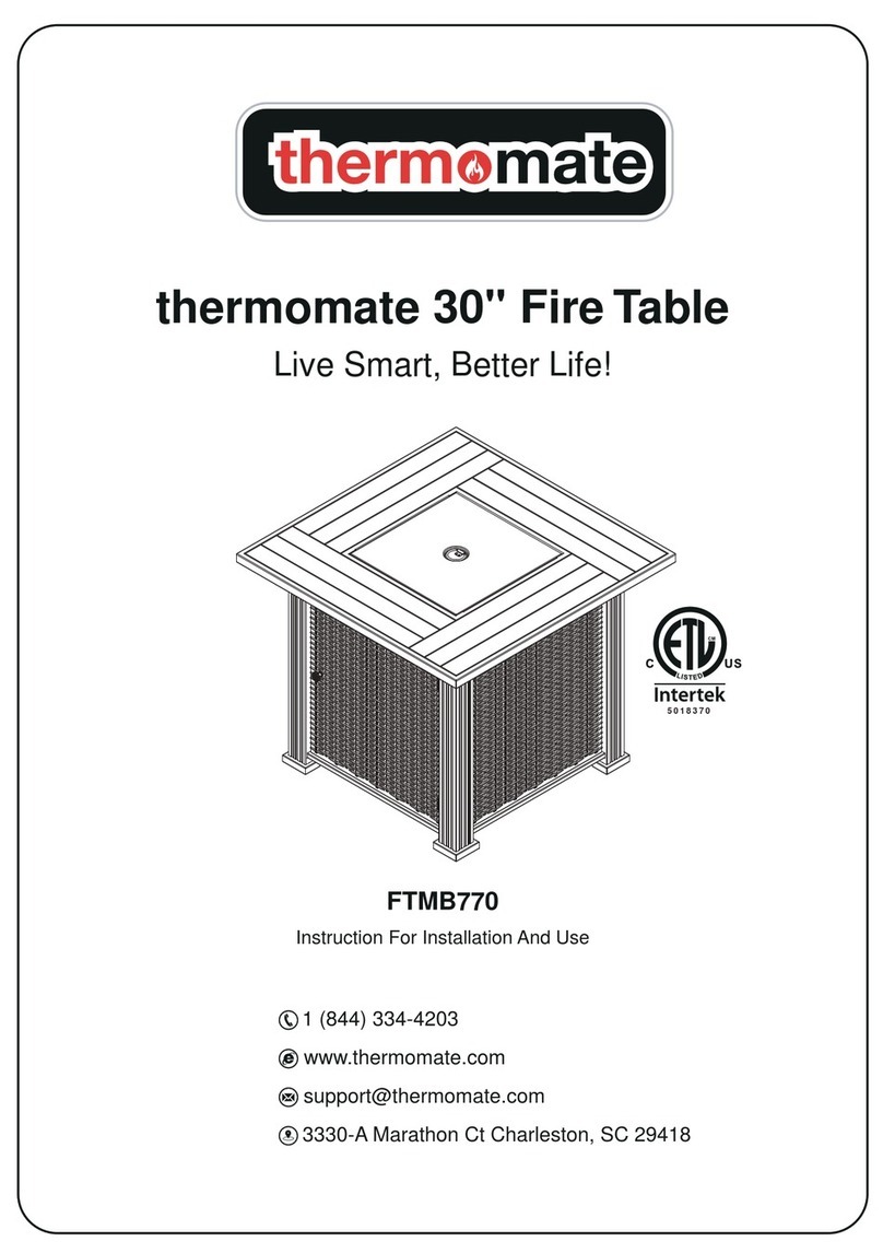 thermo mate FTMB770 Instructions for installation and use