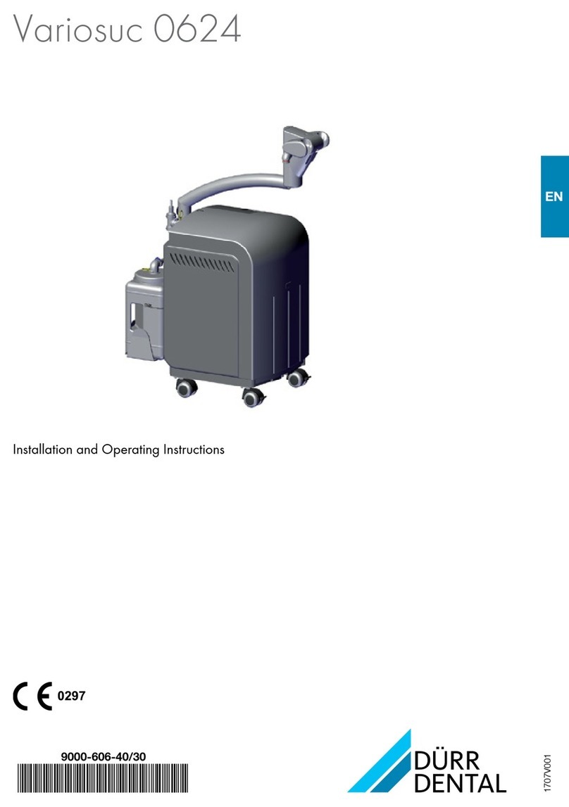 Durr Dental Variosuc 0624 Installation and operating instructions Durr Dental Variosuc 0624 Installation and operating instructions