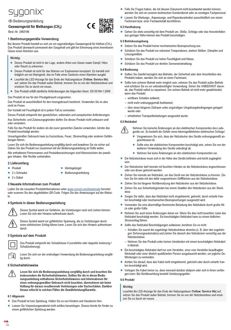 Sygonix 2483186 operating instructions