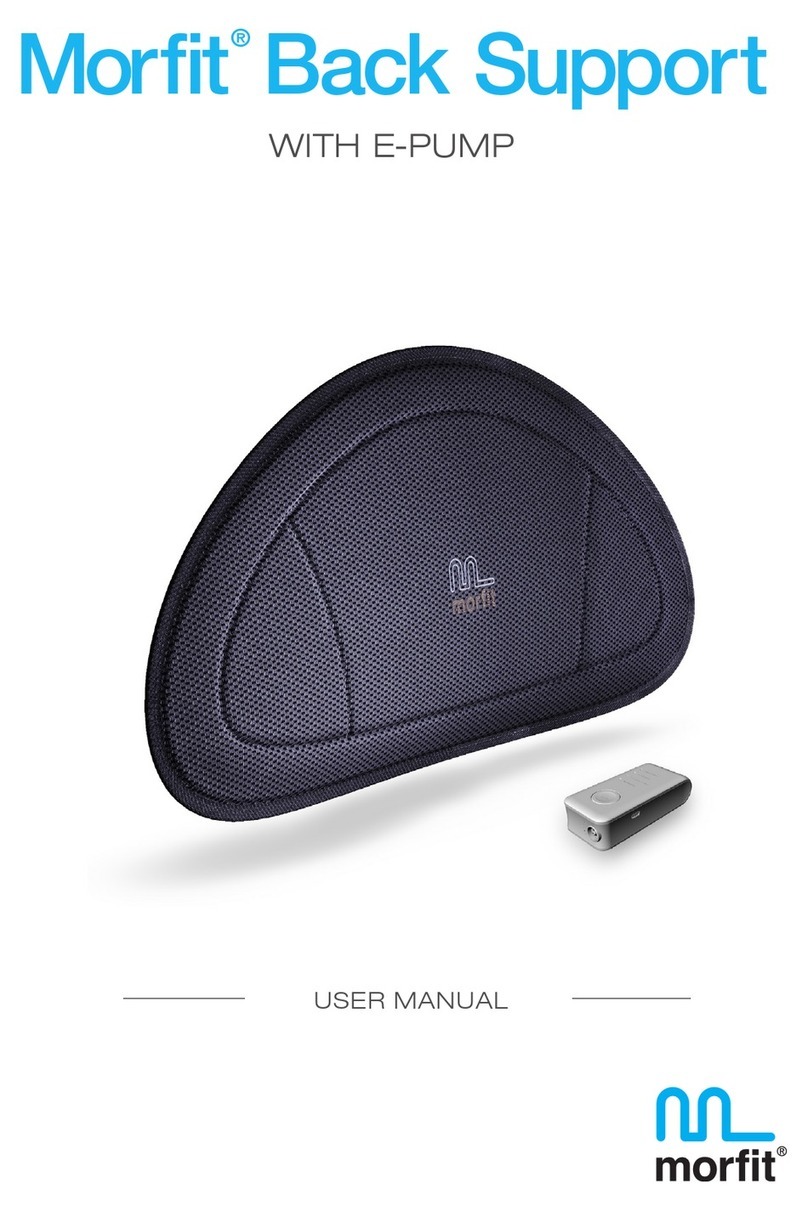 Morfit Back Support WITH E-PUMP user manual