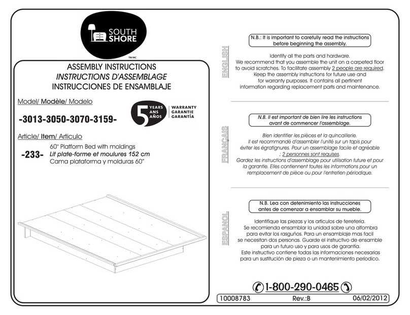 SouthShore 3013-233 User manual