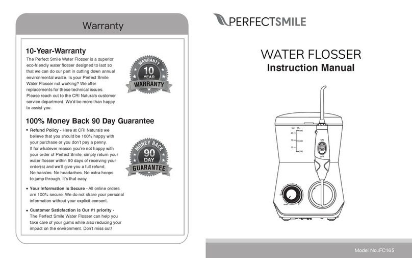 PERFECT SMILE FC165 instruction manual