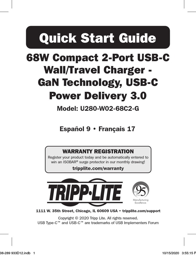 Tripp Lite U280-W02-68C2-G User manual