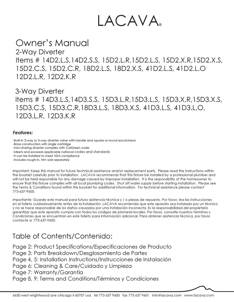 Lacava 14D2.L.S User manual
