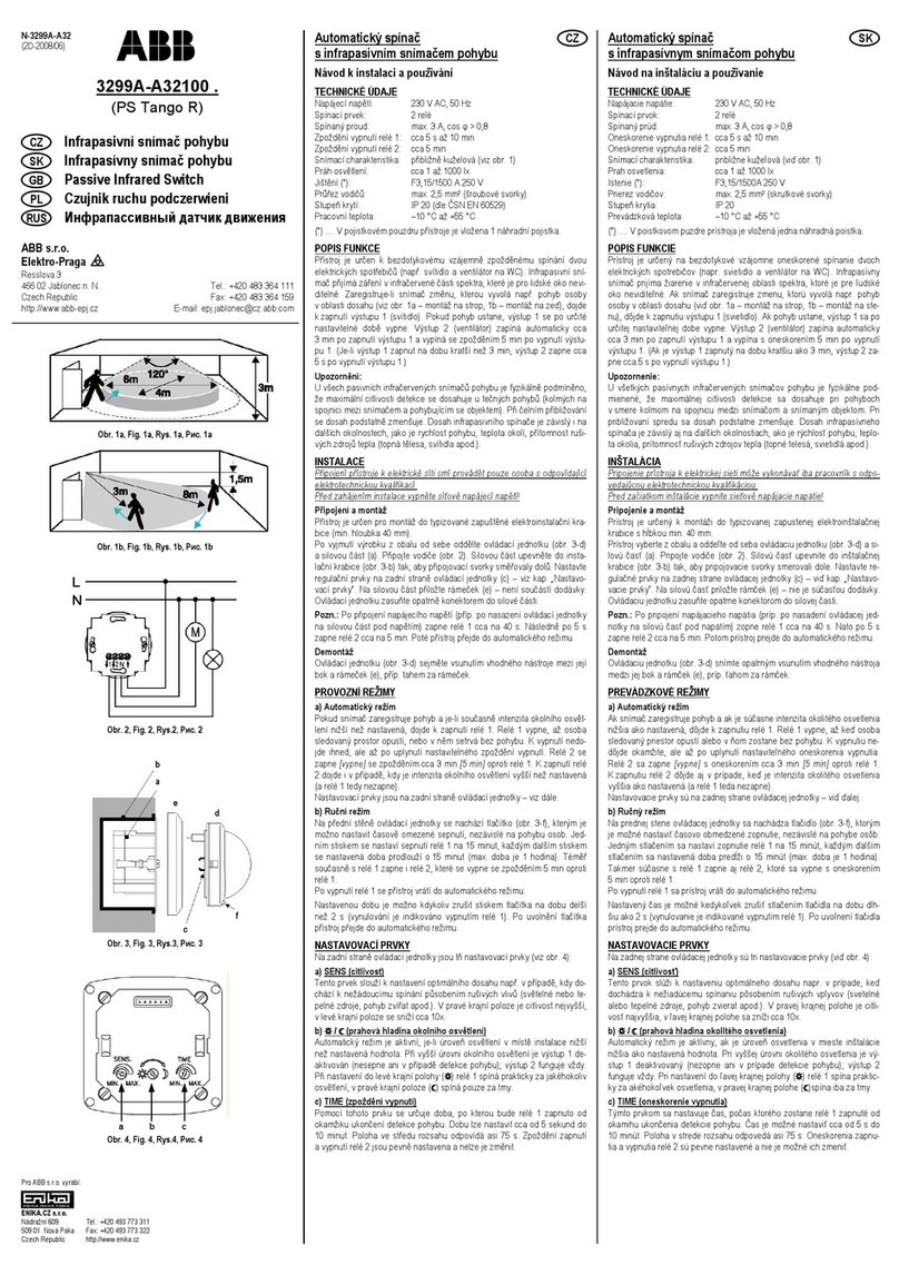 ABB 3299A-A32100 Instructions for installation and use ABB 3299A-A32100 Instructions for installation and use