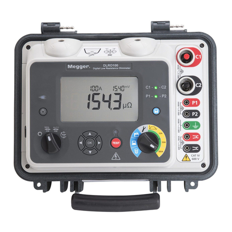 Megger DLRO100 User manual