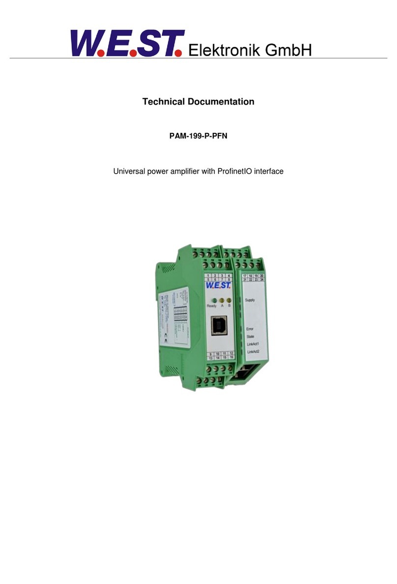 W.E.S.T. Elektronik PAM-199-P-PFN Technical documentation