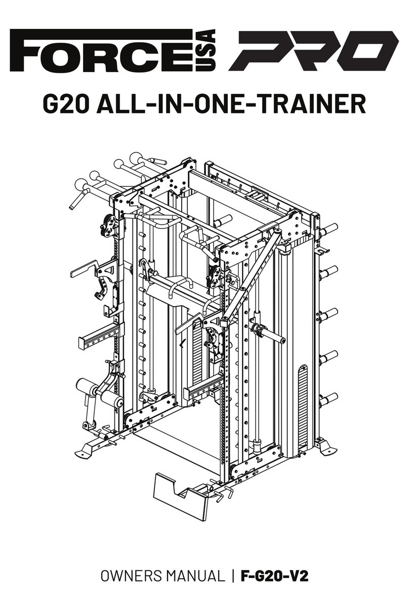 Force USA PRO G20 ALL-IN-ONE-TRAINER owner's manual
