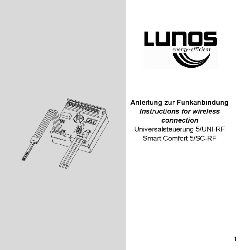 Lunos Smart Comfort 5/SC-RF User manual