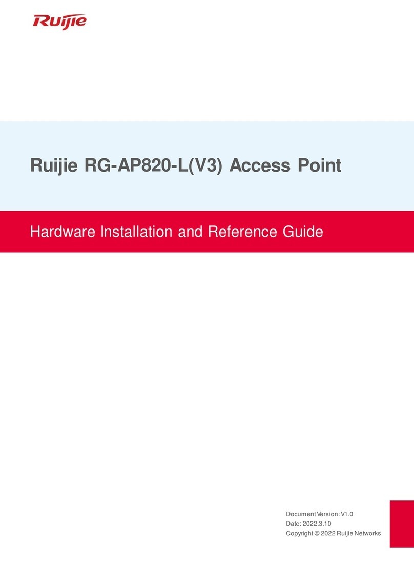 Ruijie Networks RG-AP820-L Hardware  installation and reference guide