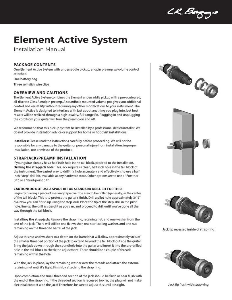 L.R. Baggs Element Active System installation manual