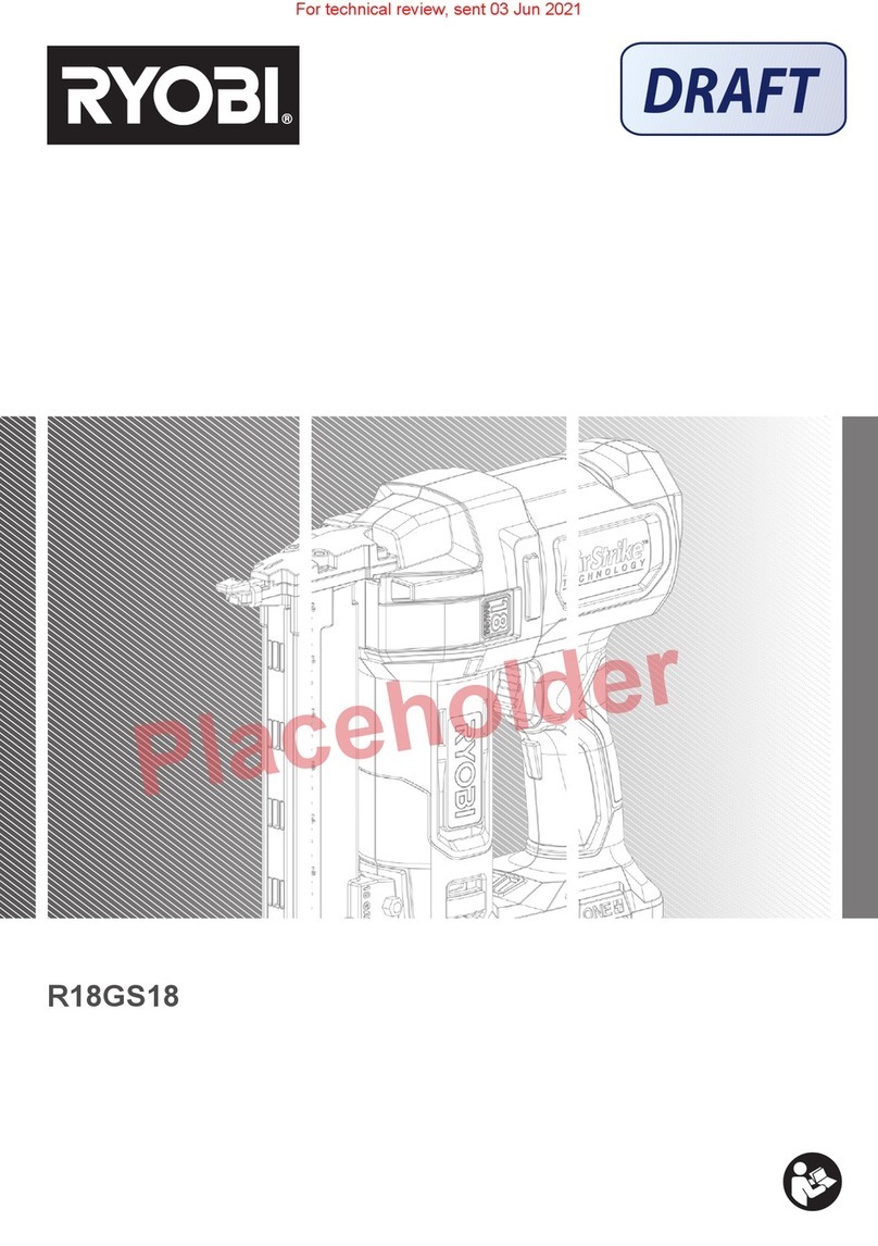 Ryobi R18GS18 manual