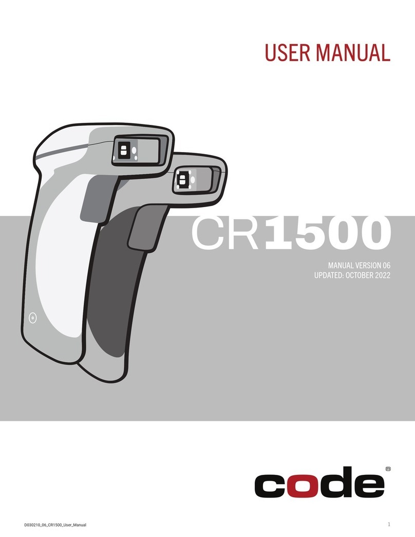 Code CR1500-K10 Series User manual