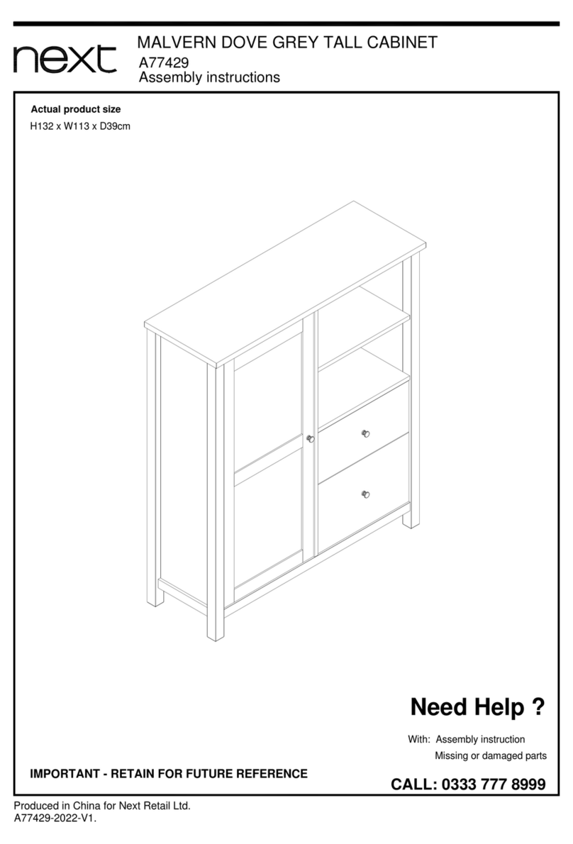 Next MALVERN DOVE GREY A77429 User manual